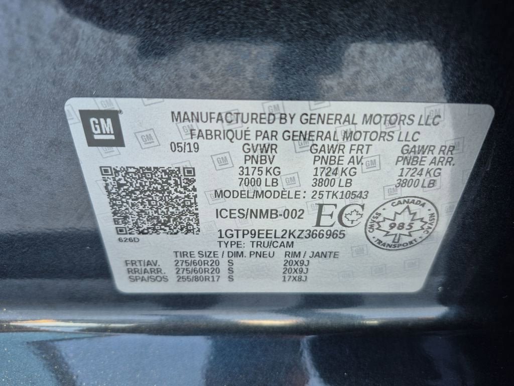 2019 GMC Sierra 1500 AT4