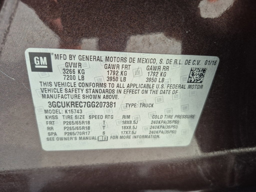 2016 Chevrolet Silverado 1500 LT